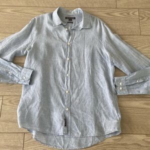 Michael Kors men’s  linen long sleeve shirt. Size: L